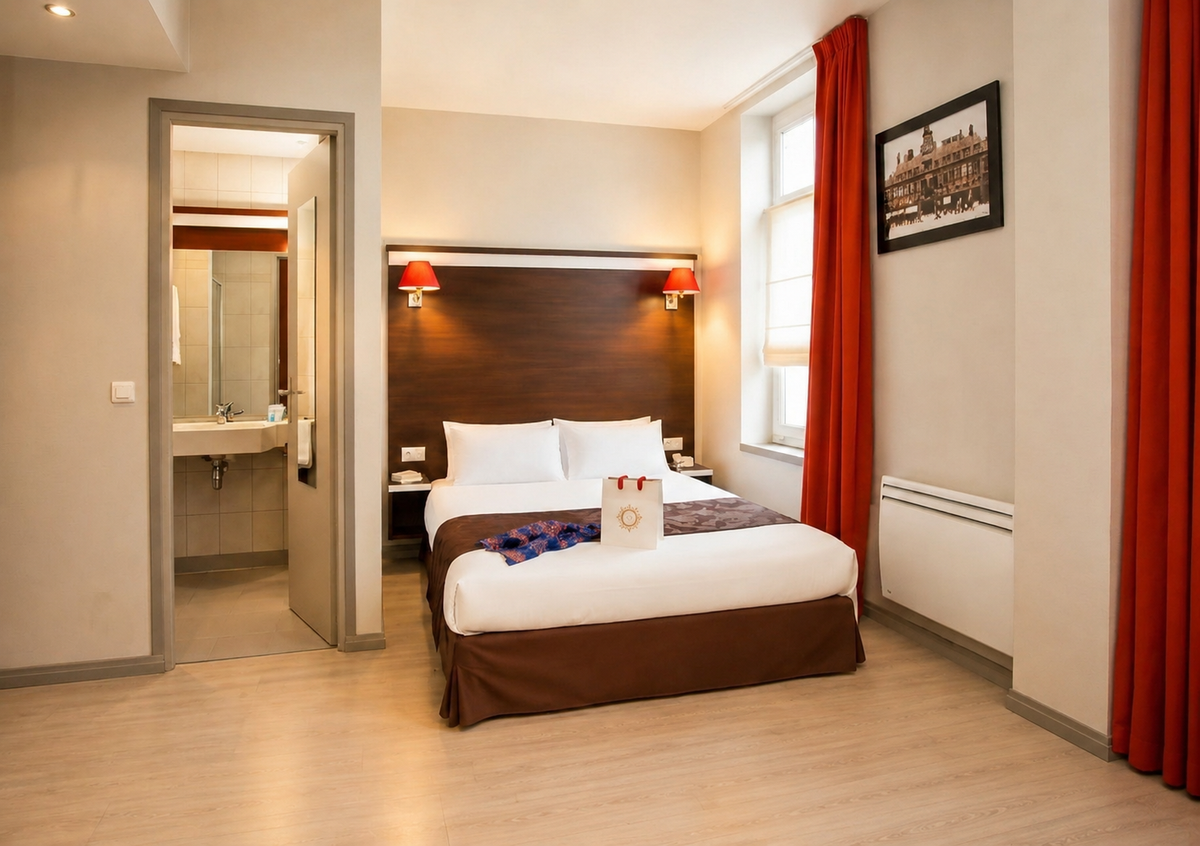 Chambre double ( lit double )